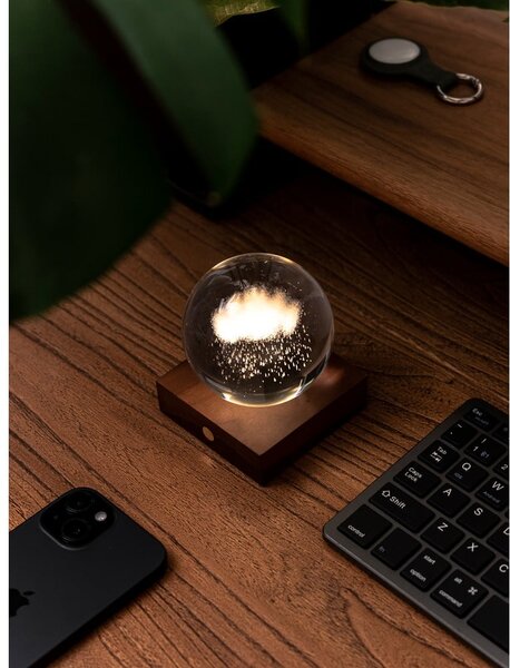 Decorazione luminosa marrone scuro con ricarica USB Amber – Gingko