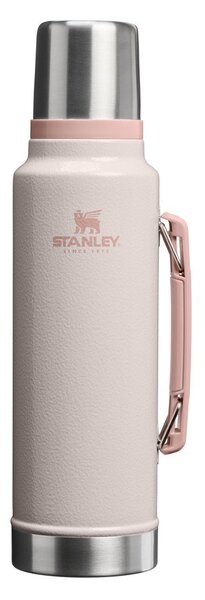 Borraccia termica rosa chiaro in acciaio inox 1,4 l Legendary Classic Bottle Hammertone Rose Quartz – Stanley