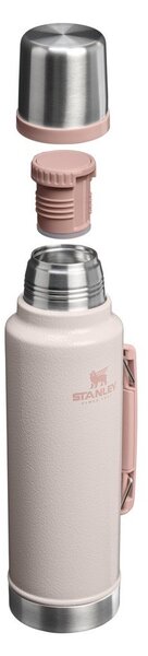 Borraccia termica rosa chiaro in acciaio inox 1,4 l Legendary Classic Bottle Hammertone Rose Quartz – Stanley