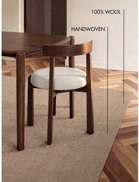 Tappeto beige in lana tessuto a mano 120x170 cm Greenwich – Ted Baker
