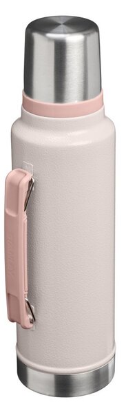 Borraccia termica rosa chiaro in acciaio inox 1,4 l Legendary Classic Bottle Hammertone Rose Quartz – Stanley