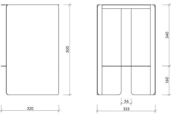 Tavolino rotondo in acciaio ø 32 cm Wa – noo.ma
