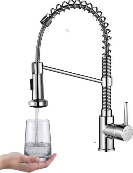 Rubinetto da cucina Feder cromato LOCO Kuchinox