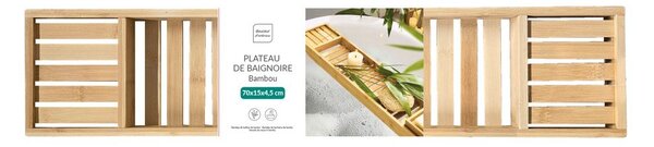 Vassoio da vasca in bambù 70 cm Hanoi – douceur d'intérieur