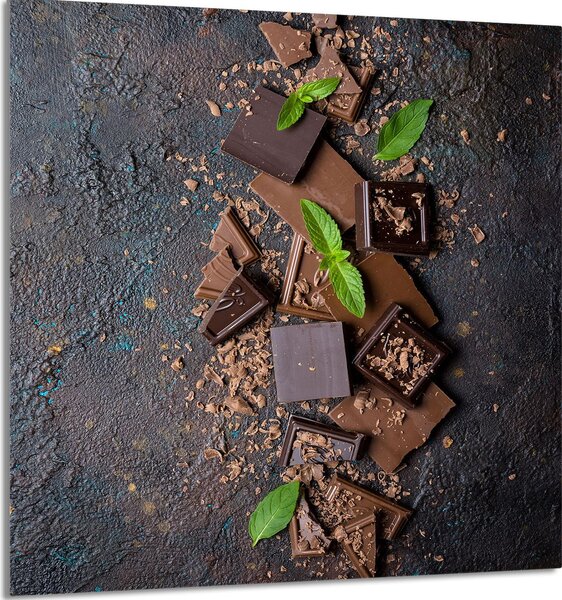 PIATTO IN VETRO PER CUCINA 60x65 Cioccolato