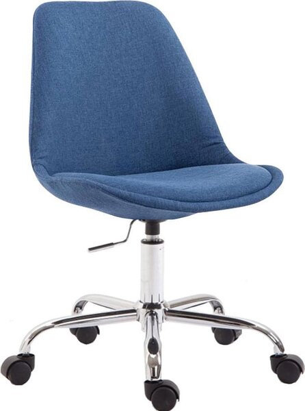 Sedia ergonomica per ufficio - Sedia da ufficio - Altezza del sedile regolabile in continuo - Design moderno | Colore: blu