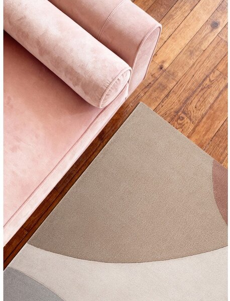 Tappeto beige in lana tessuto a mano 160x230 cm Hackney Clarissa – Ted Baker