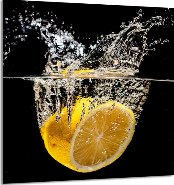 PIATTO IN VETRO PER CUCINA 60x65 Limone