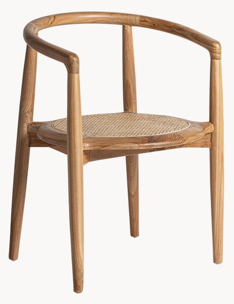 Sedia in legno di teak Tostily Brown