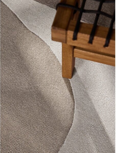 Tappeto rotondo beige in lana tessuto a mano ø 160 cm Hackney Clarissa – Ted Baker