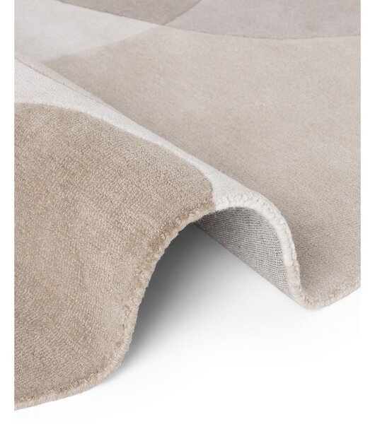 Tappeto rotondo beige in lana tessuto a mano ø 160 cm Hackney Clarissa – Ted Baker