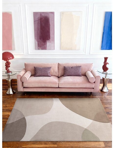 Tappeto beige in lana tessuto a mano 160x230 cm Hackney Clarissa – Ted Baker