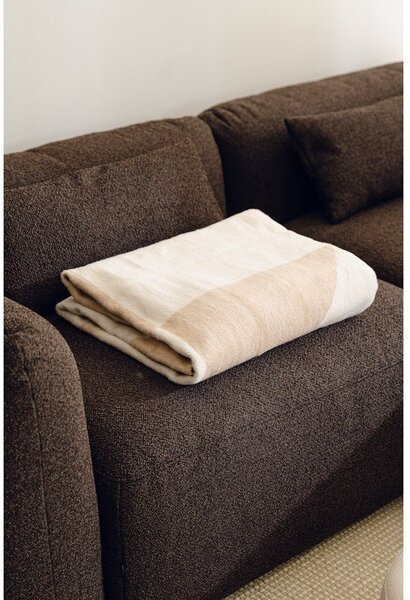 Coperta beige/color crema 150x200 cm Tul – noo.ma