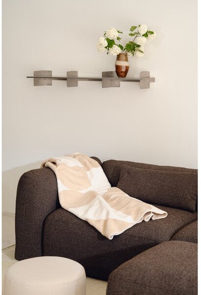 Coperta beige/color crema 150x200 cm Tul – noo.ma