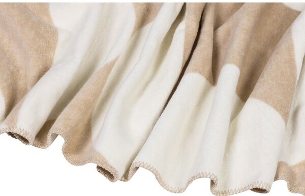 Coperta beige/color crema 150x200 cm Tul – noo.ma