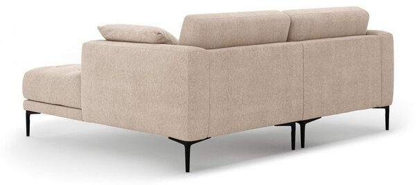 Divano angolare marrone chiaro (con penisola a destra/con chaise lounge) Bemy – Micadoni