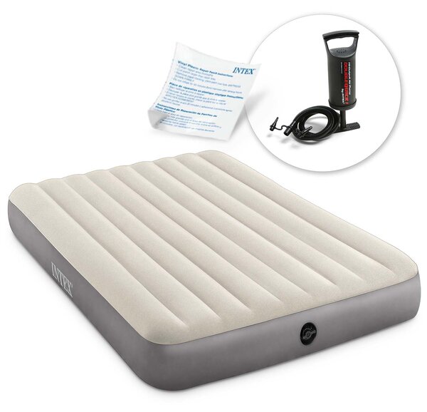 Materasso gonfiabile per due persone con pompa a pistone INTEX 64103 - 68612