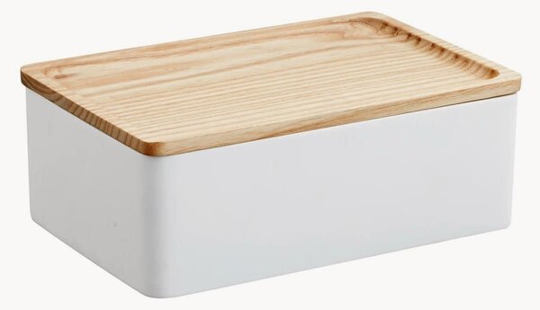 Portagioie con coperchio in legno Rin