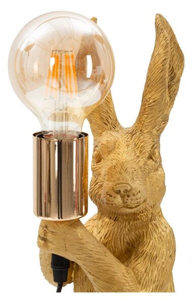 Lampada da tavolo dorata (altezza totale 35,5 cm) Rubbit – Mauro Ferretti