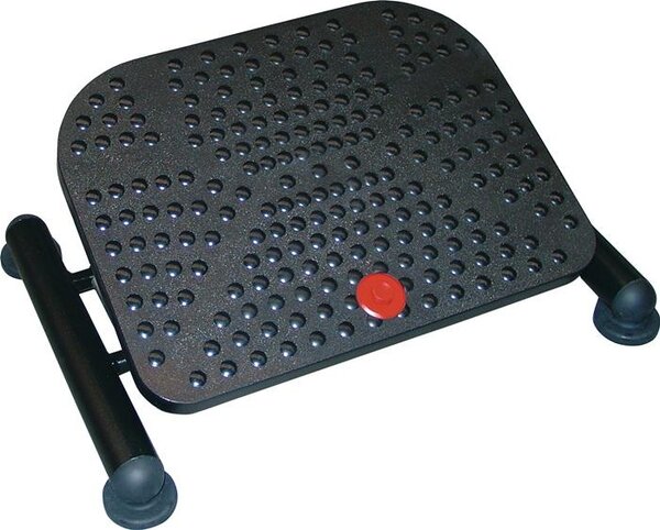 Poggiapiedi Basic nero L500xP360xH320 mm Regolazione in altezza 110-320 mm