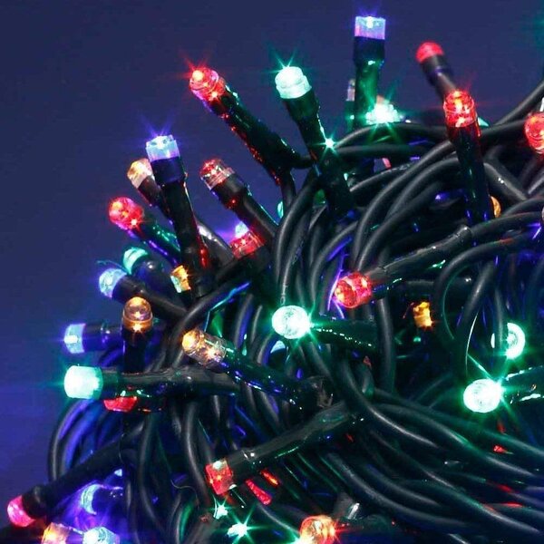 Catena luminosa luci per decorazioni natalizie 500 led - Multicolor