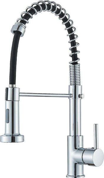 Rubinetto da cucina con doccetta estraibile Miscelatore girevole a 360° in acciaio inox Galvanica