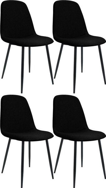 Set di quattro sedie da pranzo - Sedie da cucina - Imbottitura confortevole - Look moderno