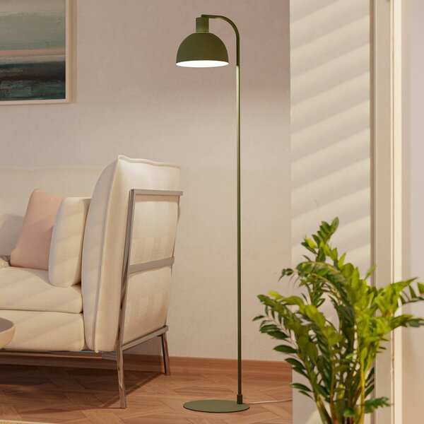 EGLO Lampada da terra Cazalilla, Verde, Soggiorno / Sala da pranzo, Metallo, Lampada da terra