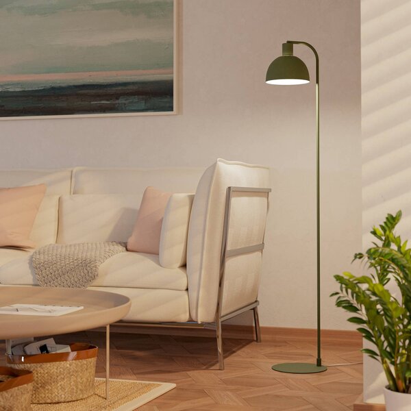 EGLO Lampada da terra Cazalilla, Verde, Soggiorno / Sala da pranzo, Metallo, Lampada da terra