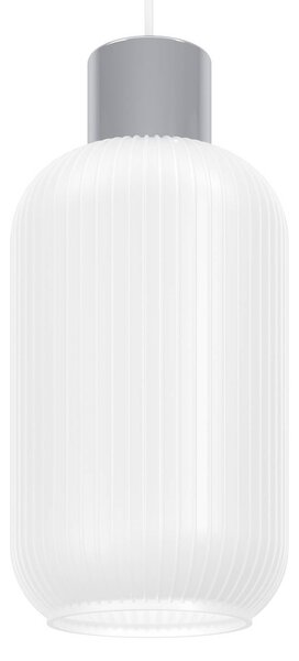 EGLO Lampada a sospensione Dasmina, dimmerabile, Bianco / Opale, Soggiorno / Sala da pranzo, Vetro, Giovanile, Lampada a sospensione