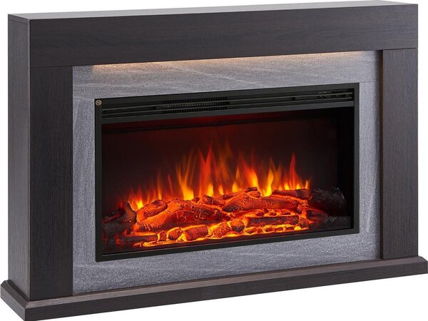 Camino elettrico BALDERIA Xerxes - Camino da appoggio, riscaldamento 2000 W - Rovere scuro