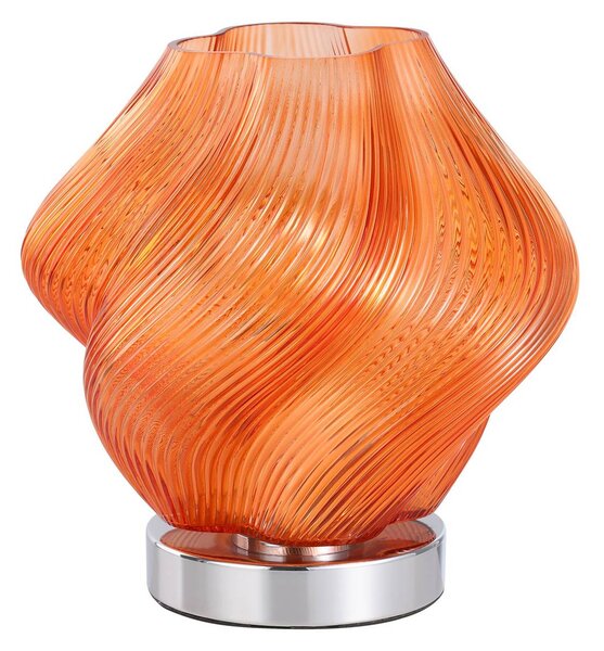 EGLO Lampada da tavolo Meliciano, Giallo / Arancione, Soggiorno / Sala da pranzo, Vetro, Lampada da tavolo