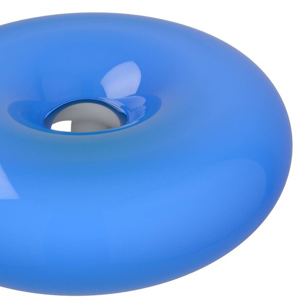 EGLO Lampada da tavolo Basile, dimmerabile, Blu, Soggiorno / Sala da pranzo, Vetro, Moderno, Lampada da tavolo
