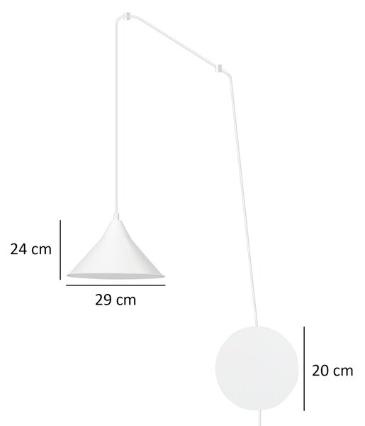 Piantana a Sospensione ABRAMO 1 White o Black