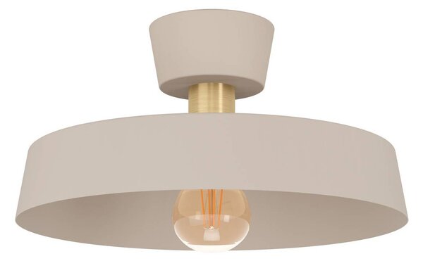 EGLO Plafoniera soffitto Valdiola, dimmerabile, Crema / Ambra, Soggiorno / Sala da pranzo, Metallo, Plafoniera