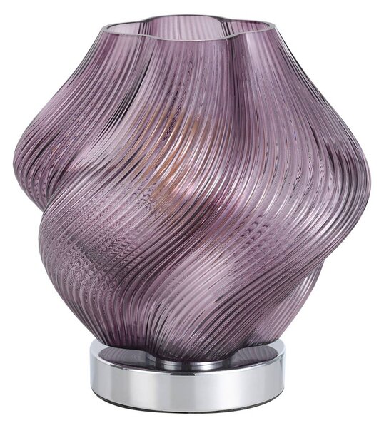 EGLO Lampada da tavolo Meliciano, Violetto / Fucsia / Rosa, Soggiorno / Sala da pranzo, Vetro, Lampada da tavolo