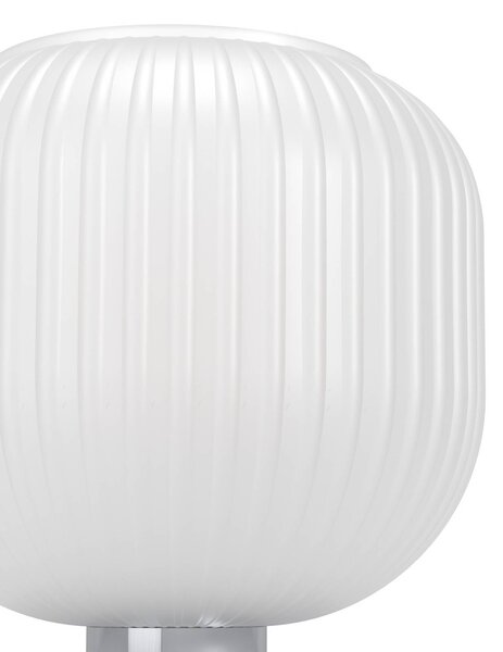 EGLO Lampada da tavolo Dasmina, Bianco / Opale, Soggiorno / Sala da pranzo, Vetro, Giovanile, Lampada da tavolo