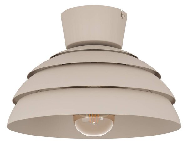 EGLO Plafoniera soffitto Vittorito, dimmerabile, Crema / Ambra, Soggiorno / Sala da pranzo, Metallo, Plafoniera