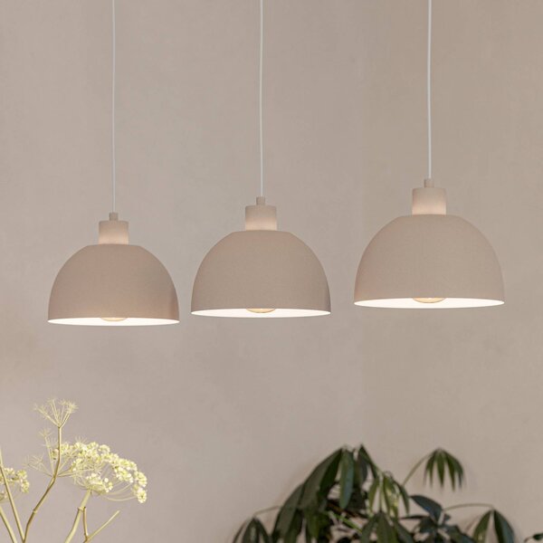 EGLO Lampada a sospensione Cazalilla, dimmerabile, Crema / Ambra, Cucina, Metallo, Lampada a sospensione