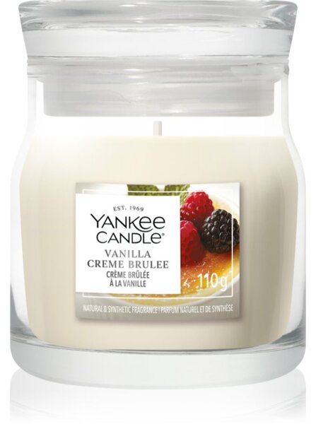 Yankee Candle Vanilla Crème Brûlée candela profumata Signature 110 g
