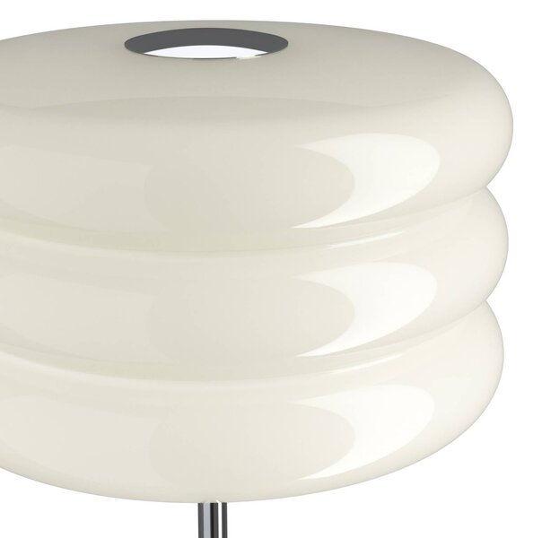 EGLO Lampada da terra Tortora, Bianco / Opale, Soggiorno / Sala da pranzo, Vetro, Giovanile, Lampada da terra