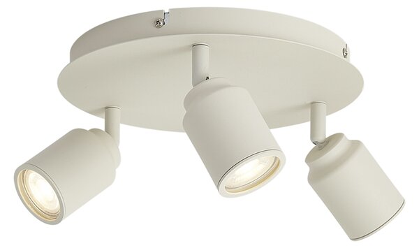 Faretto da incasso moderno beige 3 luci IP44 - Ducha
