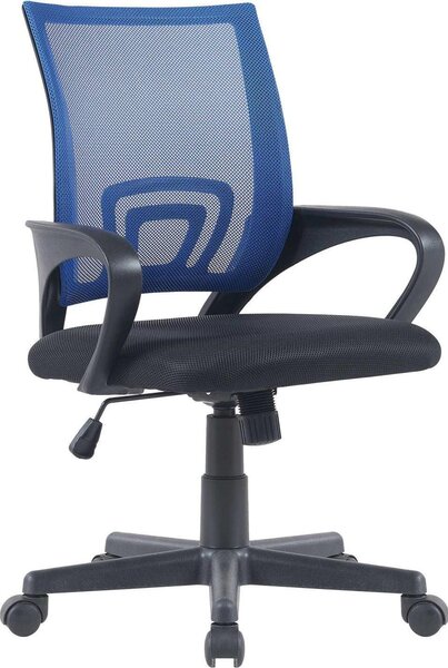 Sedia ergonomica da ufficio Geniús - sedia da ufficio - polvere di rete traspirante, altezza della seduta regolabile. Colore: blu