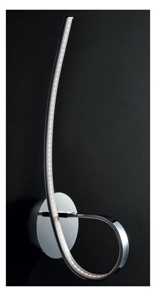NEBULA APPLIQUE MODERNA IN METALLO CROMATO LED 10W LUCE 3000K ALTEZZA CM 45