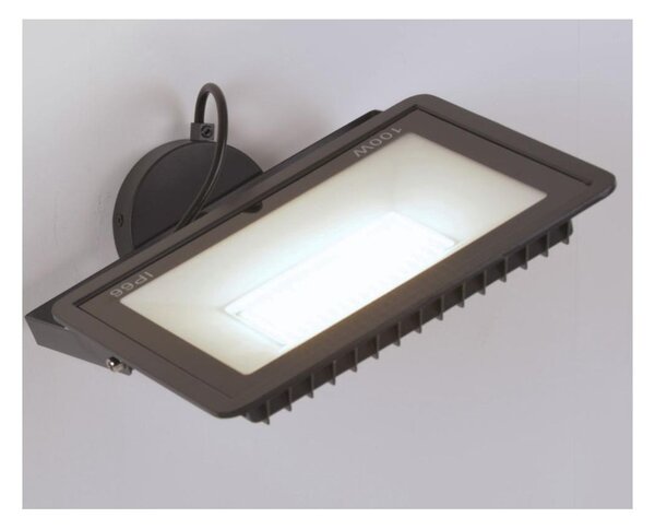 PRATICA 100 APPLIQUE INDUSTRIAL LED 100W 8000 LUMEN BIANCO O NERO DI ILLUMINANDO
