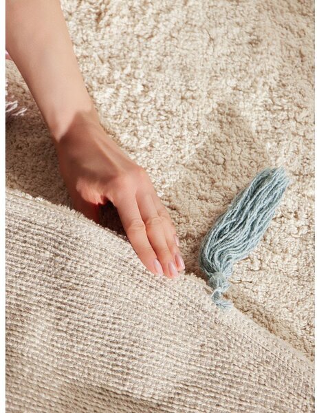 Tappeto per bambini color crema in cotone lavabile/tessuto a mano ø160 cm Snuggle Sunna – Hanse Home