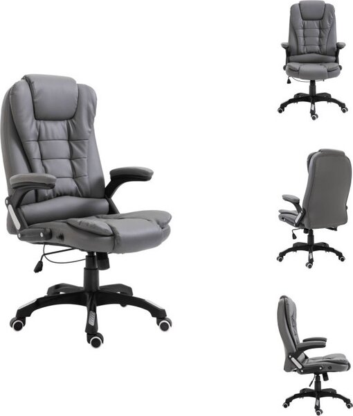 VidaXL Sedia da ufficio in Pelle finta antracite - Sedie da ufficio