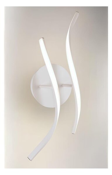 SAMURAI APPLIQUE MODERNA LED 35W LUCE 3000K METALLO BIANCO LUNGHEZZA CM 110
