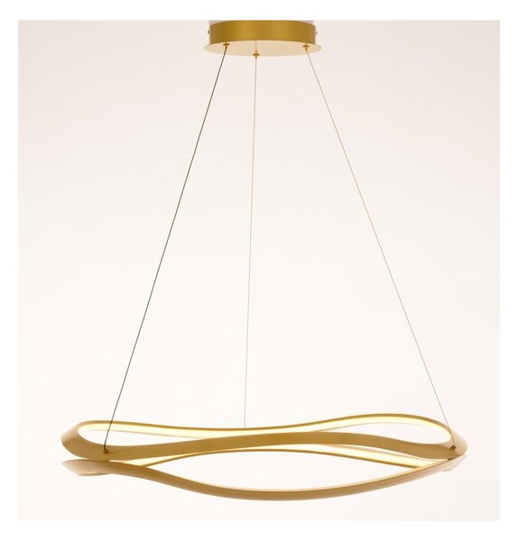 LOVERS SOSPENSIONE SINUOSA A LED IN 2 MISURE LUCE CCT 2700K,3000K,4000K ALLUMINIO 3 COLORI ORIGINALE E MODERNA