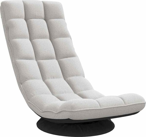 VidaXL Sedia da terra girevole cloud grey 70x51x79 cm tessuto